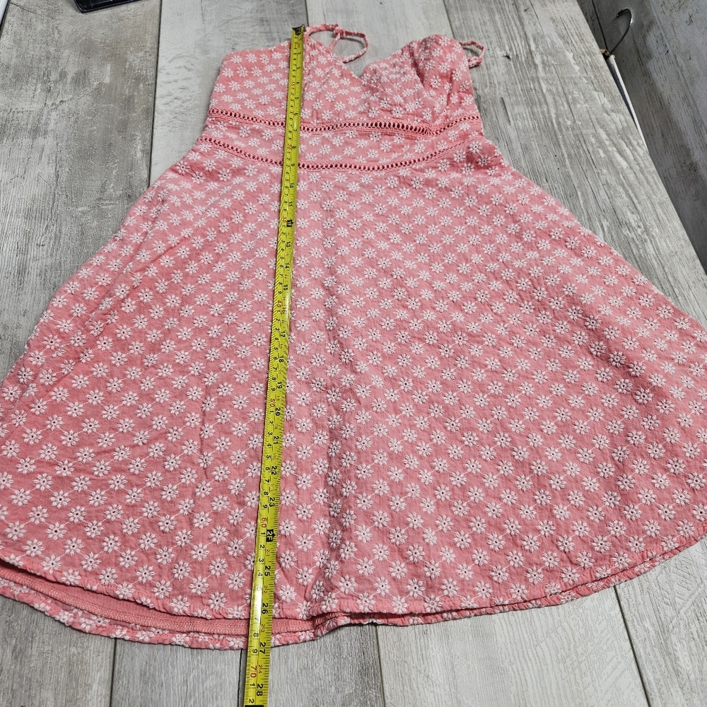 Jun & Ivy Girls Dress Small Pink Cottagecore Floral Embroidered - Picture 4 of 12